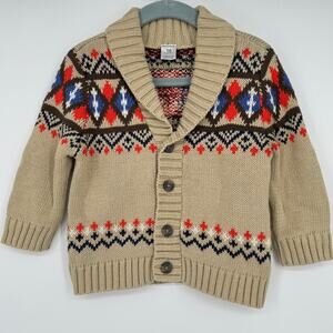 Carter's‎ Baby Boy Button Front Cardigan Sweater Shawl Collar 18 Months